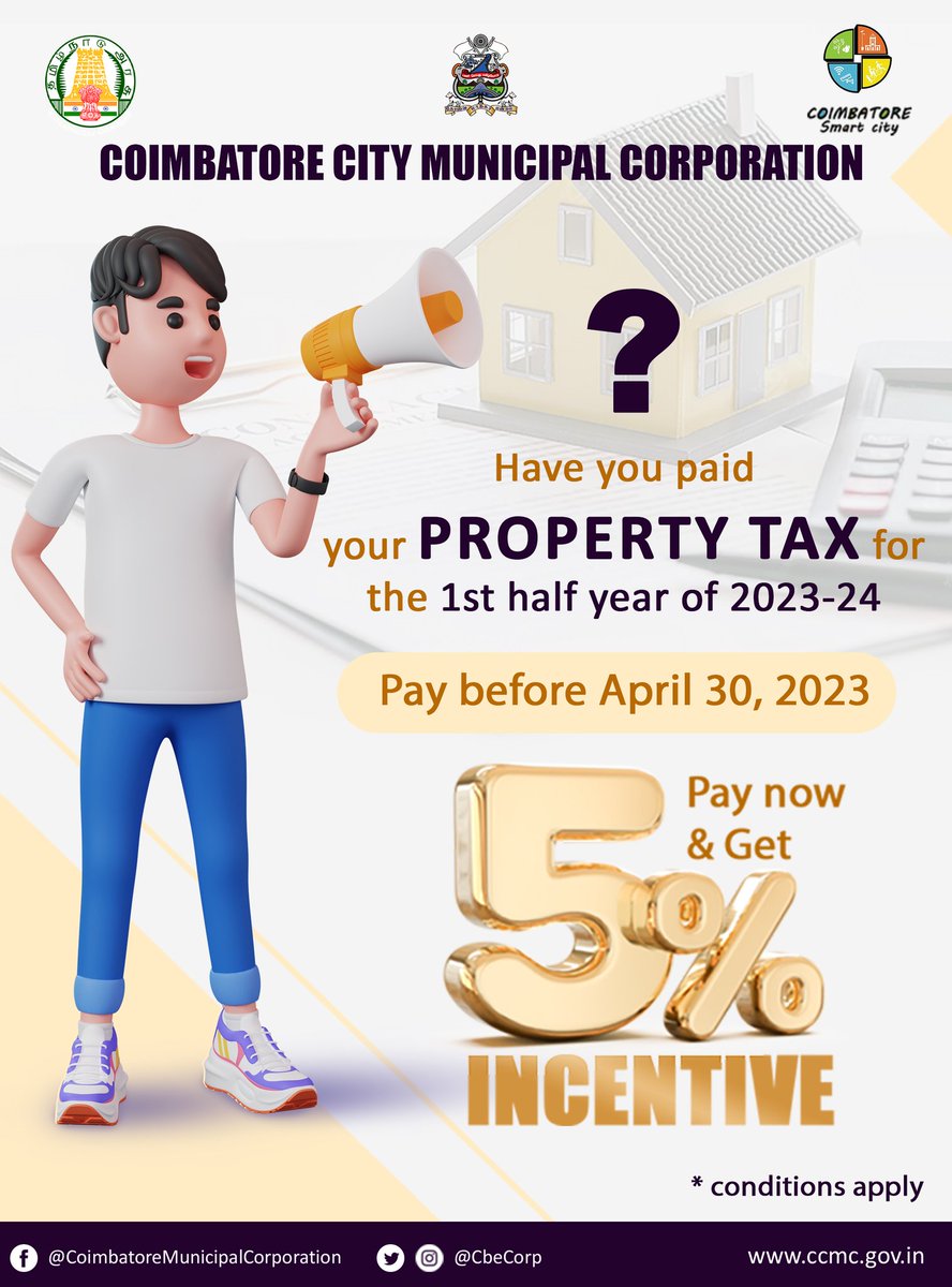 Coimbatore Corporation on Twitter "Dear Kovai Makkale ! Pay your