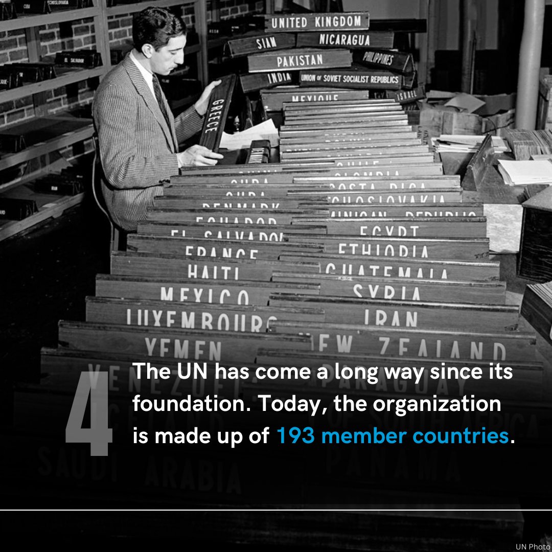 unfoundation's tweet photo. Since 1945, the United Nations has been proving the power of global cooperation. 🇺🇳

Swipe for @UN facts ahead of next week's #DiplomacyDay. →

https://t.co/RTlrlqufVU