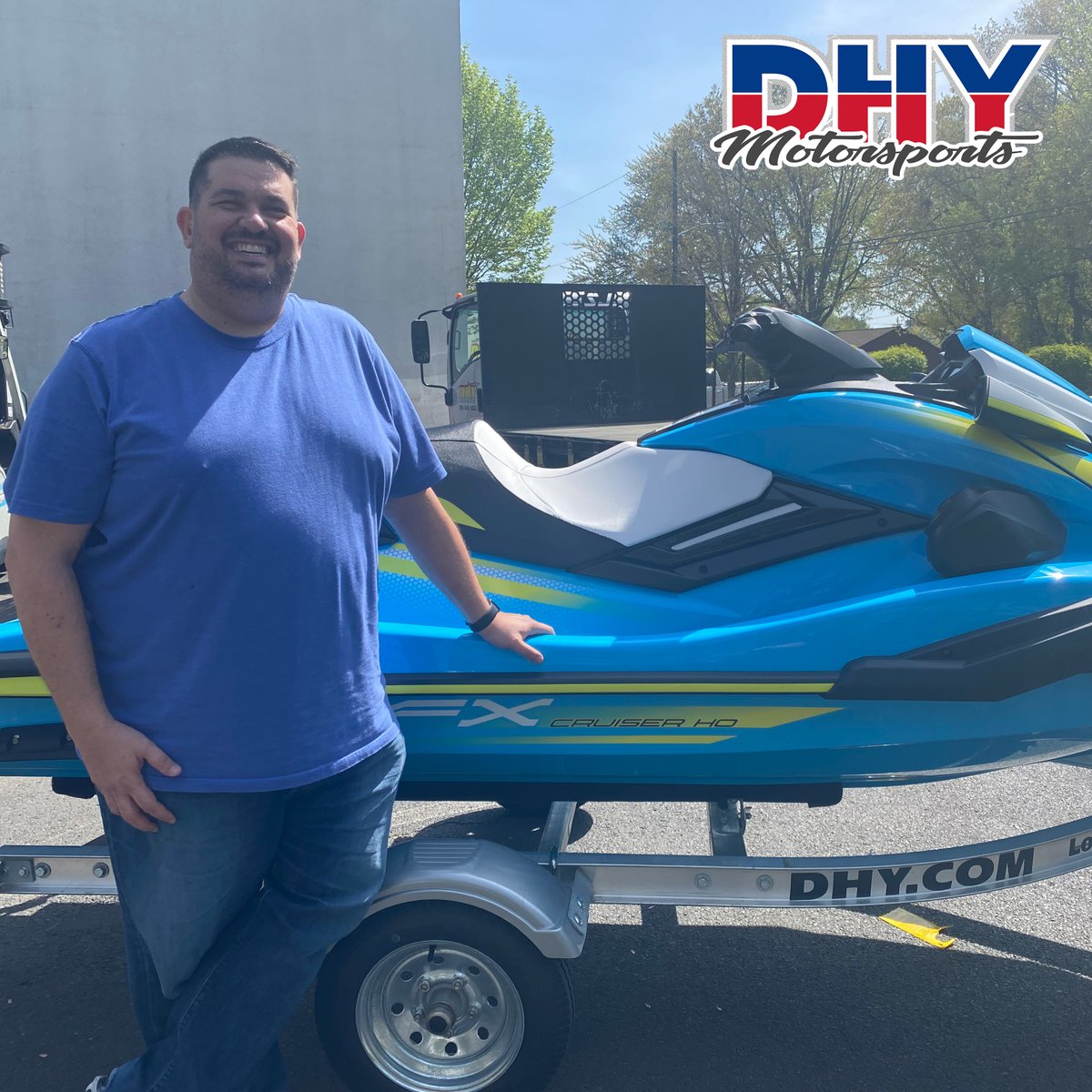 Congratulations to Ross on his new 2023 #Yamaha #FXHO #Waverunner! We hope you enjoy your new ski and thanks for choosing #DHYMotorsports as your dealership! #dhynj #mynewride

Sales Rep: Ernie Liparota | Ernie#dhy.com