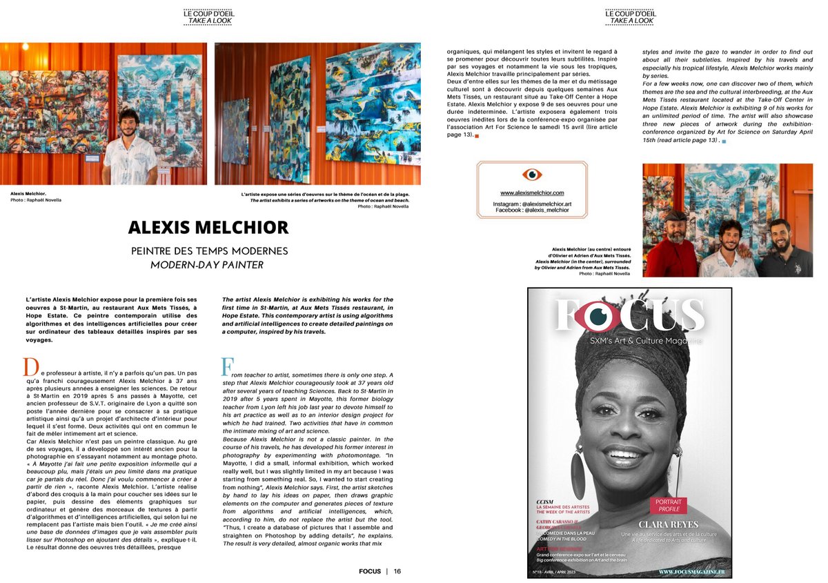 Gm
Happy to be in Focus Mag this month!
focusmagazine.fr