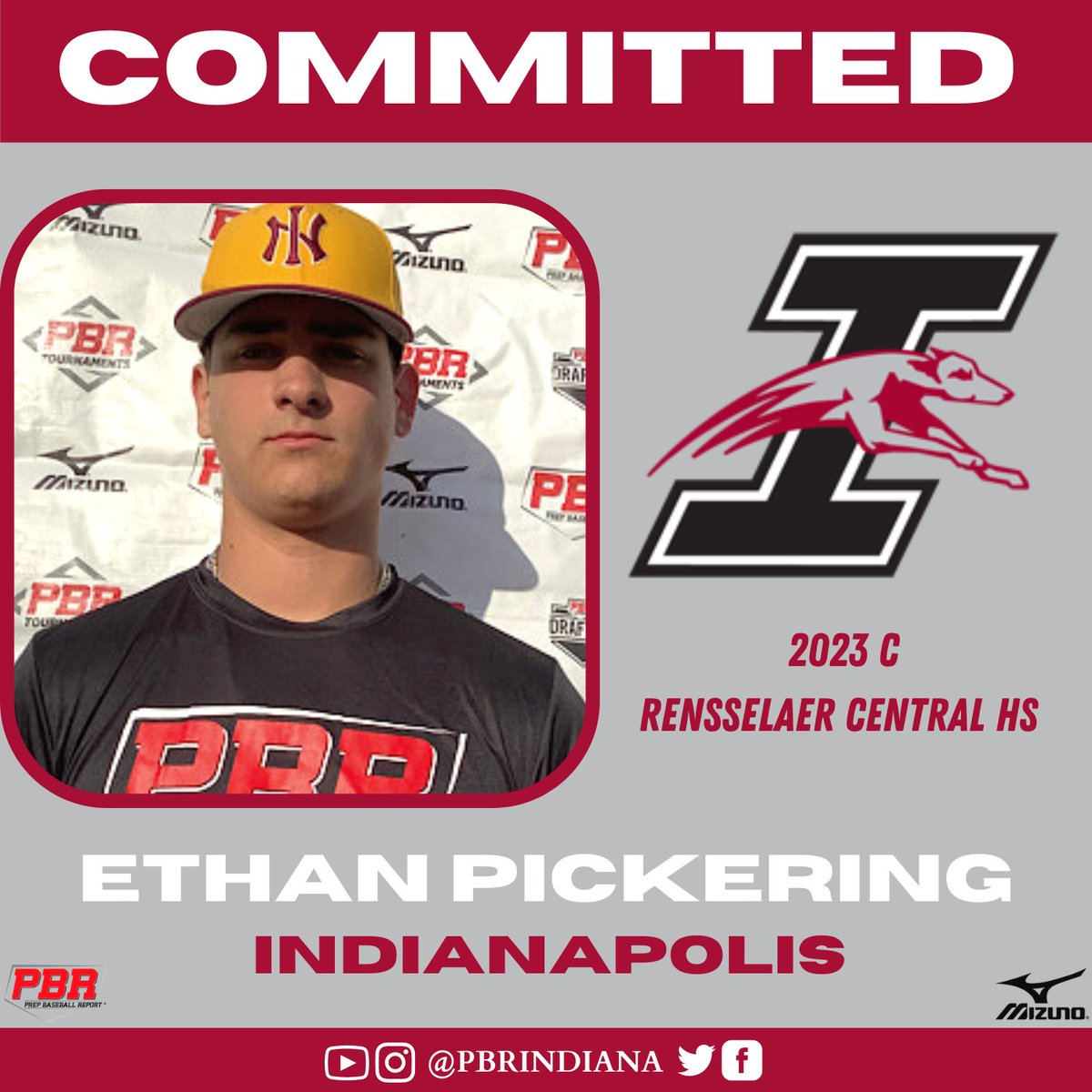 PrepBaseballIN's tweet photo. 2023 C Ethan Pickering (Rensselaer Central HS) commits to the University of Indianapolis 

PROFILE👤 https://t.co/yxJRYlgcUI

@ethanPickering6 || @IndianaNitro || @UIndyBaseball https://t.co/pk7O1pUSnC