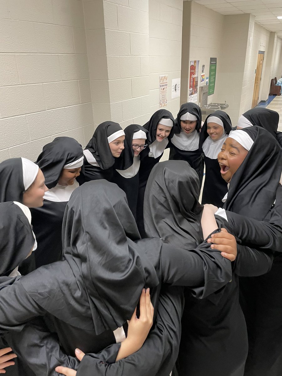 Nuddle = pre-show NunHuddle 🎭 ❤️ Only 19 tickets left for tonight’s opening!! leesville.booktix.com <a href="/leesvilleroadhs/">Leesville Road High</a> <a href="/LRMSPride/">Leesville Road MS</a> <a href="/phmstheatre1/">phmstheatre</a>