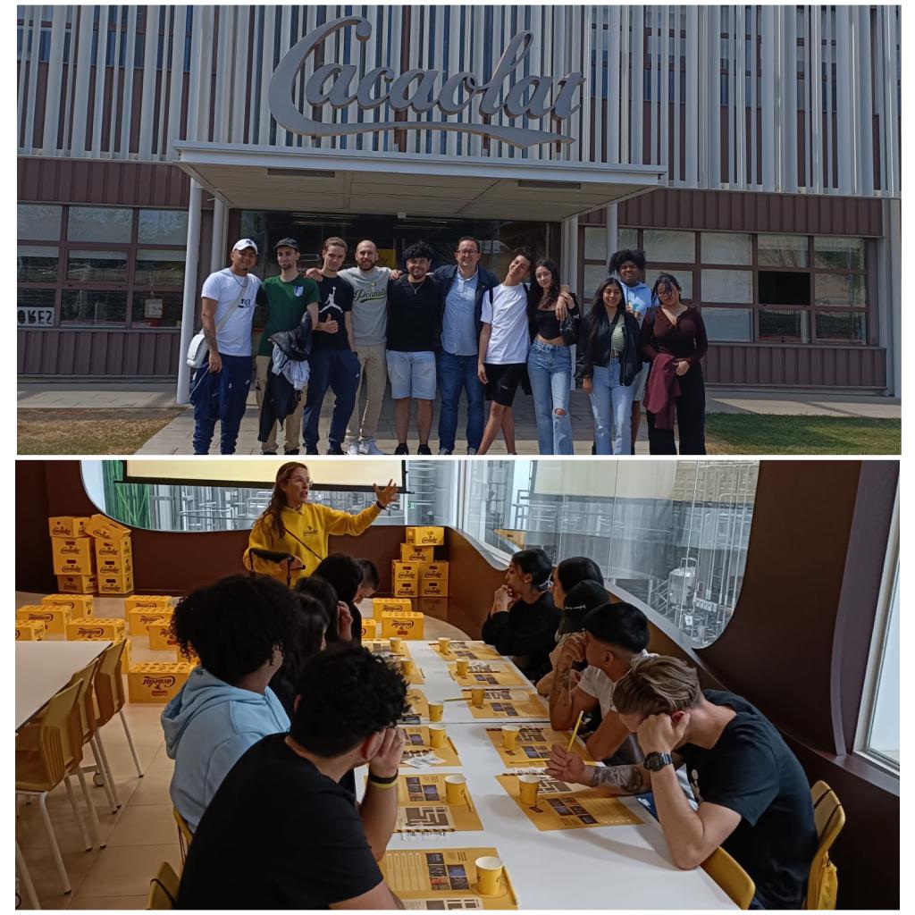 ecat_llc's tweet photo. L'alumnat de 1er d'activitats comercial han realitzat una visita a l'empresa Cacaolat

Tutors: Xavier Verdejo i Joan Varela

#cacaolat #ecatbcn #impulsfp #activafp #catskillsfp #emprenfp #empresafp #innovafp #orientafp #futurafp https://t.co/cprQCVPazf