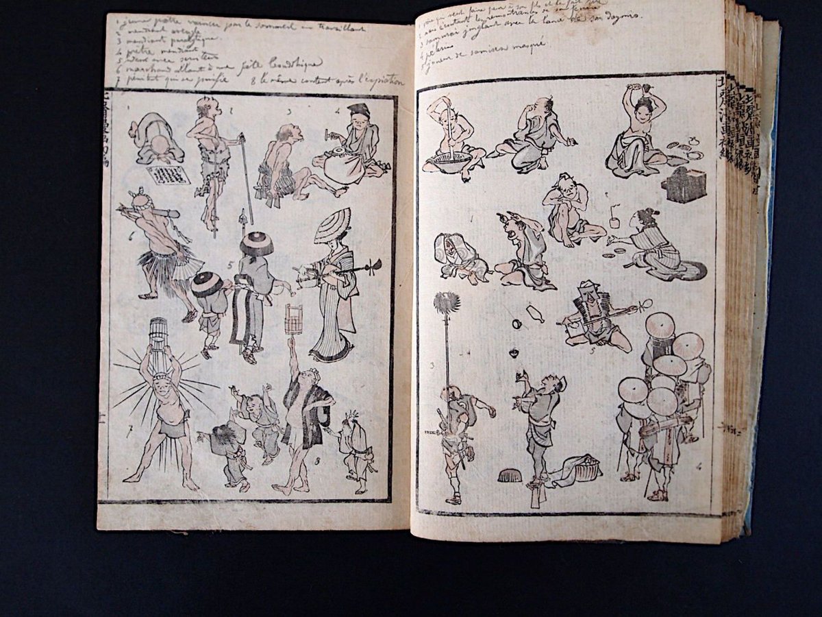 metaborg2024's tweet photo. When was the 1º manga born? Manga is said to have been born in 1814. Back then, Hokusai Katsushika sketched a series of scenes from daily life… "whimsical stories": "manga" in Japanese. In 1902, K. Rakuten published the first modern manga with four boxes per page and typed texts https://t.co/2S56YTUYPS