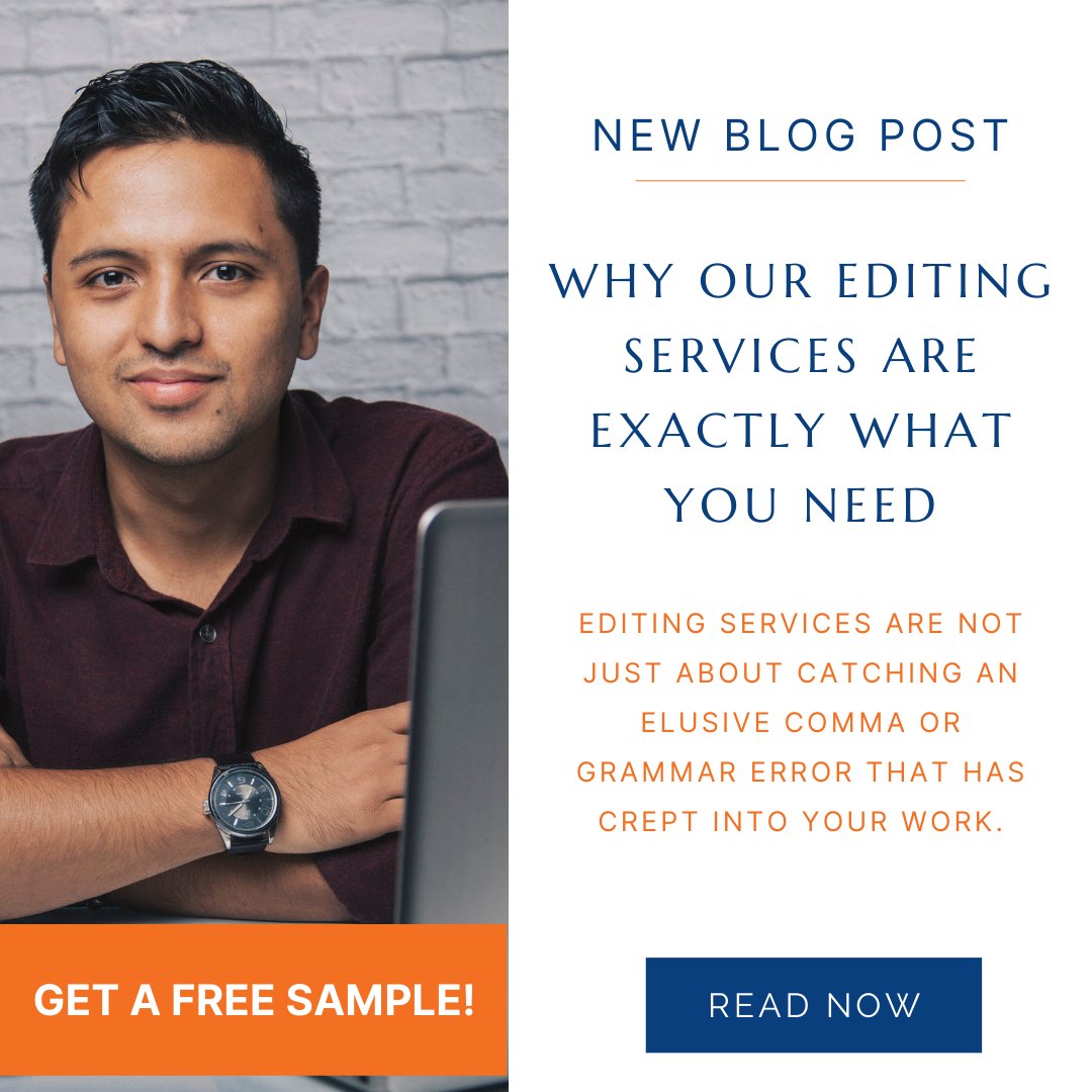 FirstEditing's tweet image. Editing services are not just about catching an elusive comma that has crept into your work. In our latest article, we have summarized why our services are exactly what you need 😉bit.ly/41oHwwN
#firstediting #editingservices #bookediting #bookeditingservices