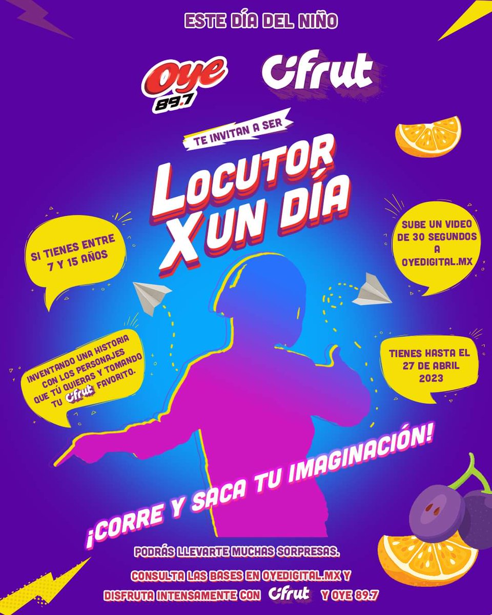 participen niñ<a href="/s/">『S』</a> en esta gran promoción de ser locutor por un día en la cabina más bonita del mundo mundial <a href="/Oye897/">Oye 89.7</a> #LoMasTop consulta las bases en oyedigital.mx 🎧📻