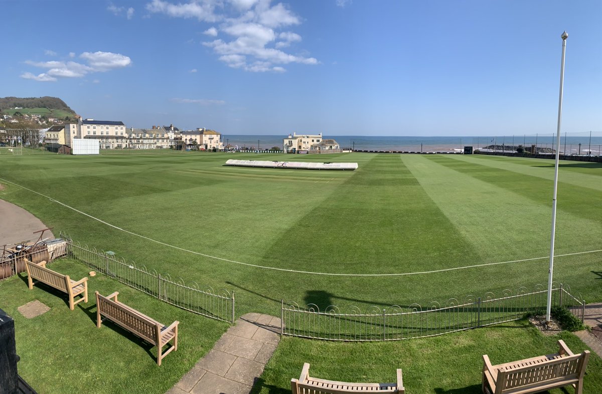 SidmouthCC's tweet photo. What a difference a week makes! Ready to go for our first set of pre-season fixtures this weekend 🏏 #LTV https://t.co/I303VvIPji