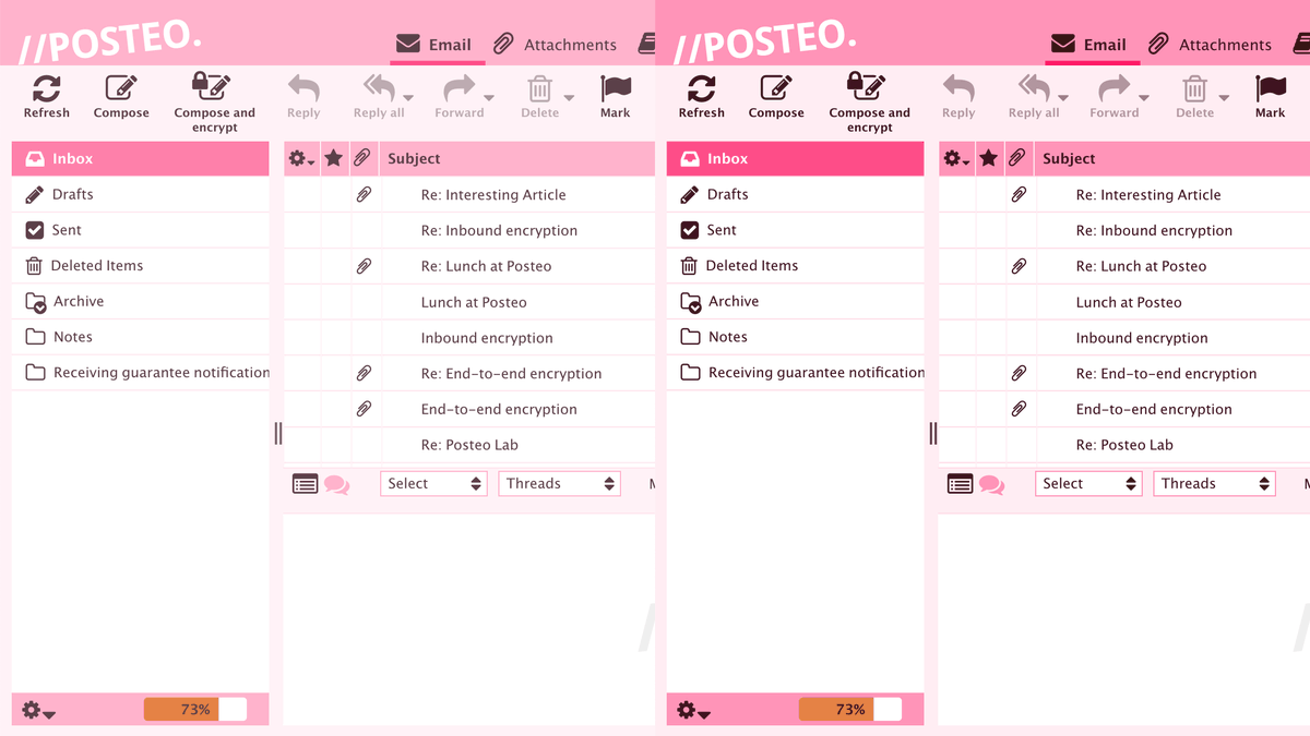 Posteo_en's tweet photo. New at Posteo: Many colors, two contrast levels and dark mode https://t.co/UcmYbqT6hk https://t.co/XgxwZAjZ66