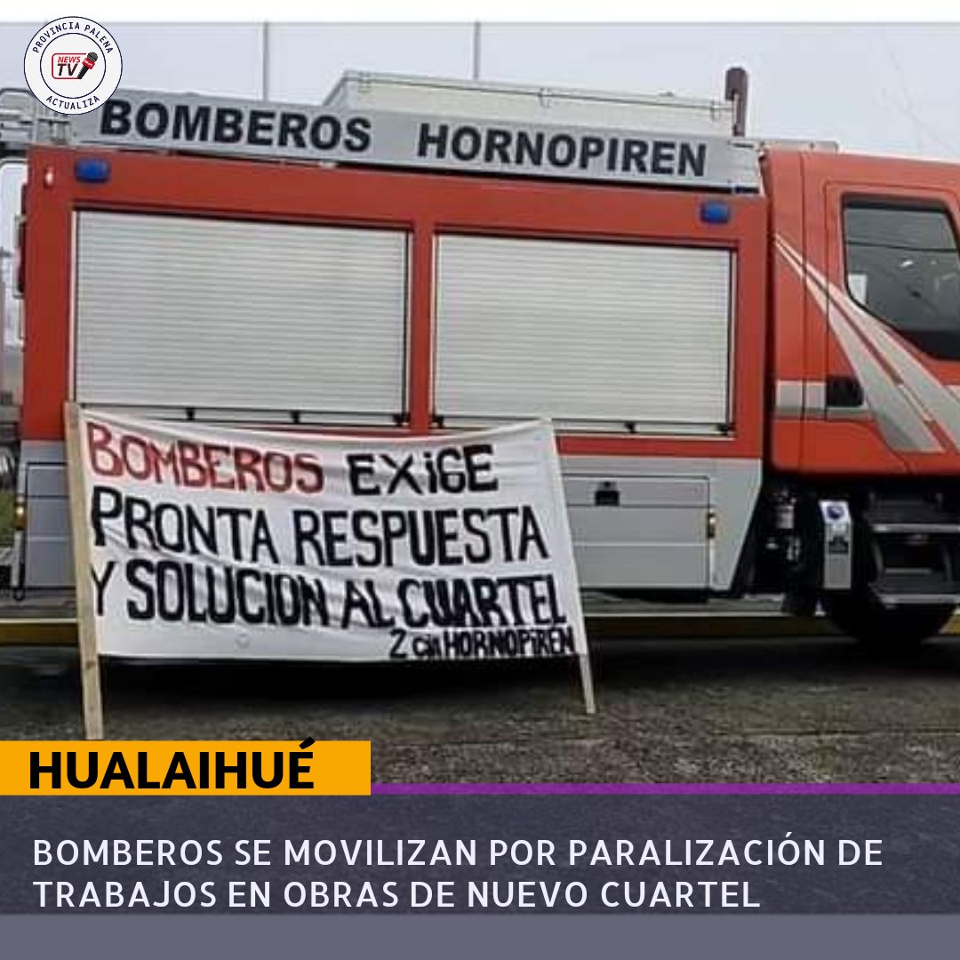 #Bomberos de #Hornopirén, comuna de #Hualaihué exigen respuestas por paralización de obras de nuevo cuartel.. 

Más detalles 👇🏾 

m.facebook.com/story.php?stor… #PuertoMontt