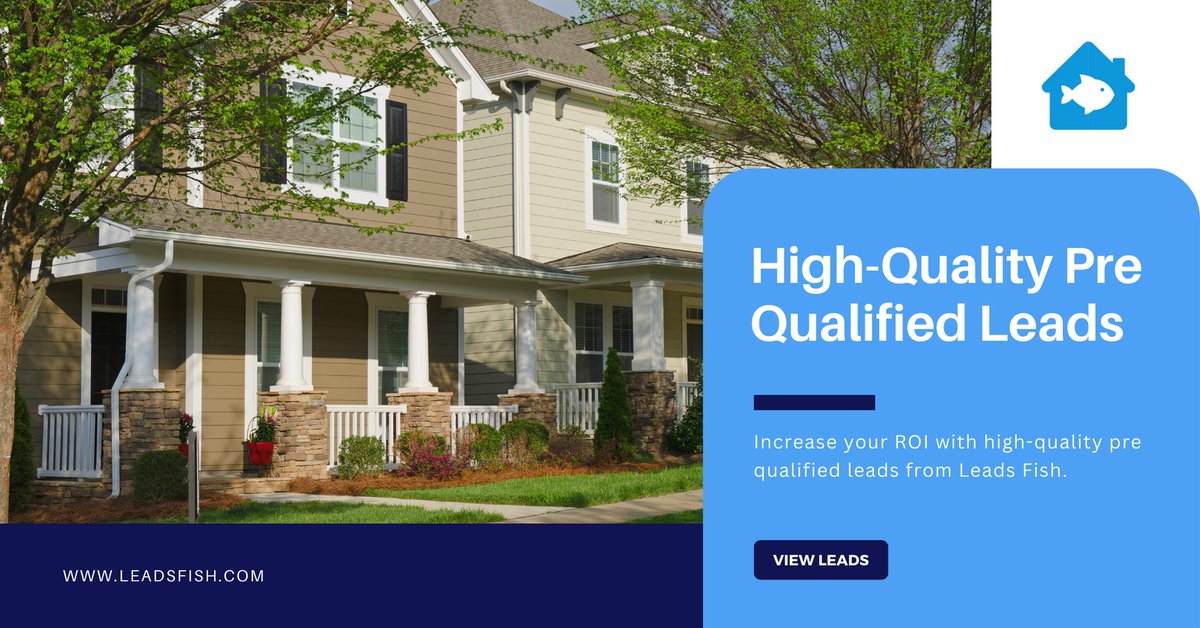 leadsfish's tweet image. Need more leads for your real estate business? Get targeted, high-quality leads from Leads Fish. Our verified leads will help you close more deals and increase your ROI. Sign up now with no commitments and start seeing results! Visit leadsfish.com.