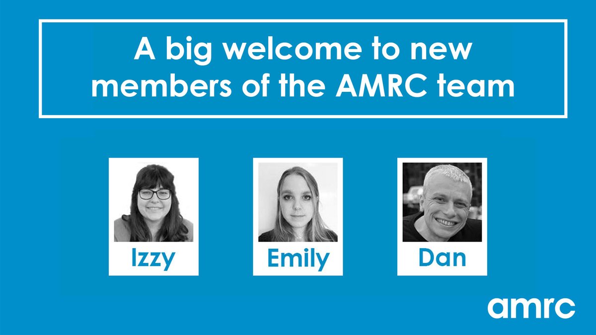 📢We're excited to announce we have three new members of AMRC staff📢
 
🌟Izzy - Patient Registry Lead
🌟Emily - Policy Officer
🌟Dan - Data and Insights analyst

Find out about the whole team👉bit.ly/3oxfvUY