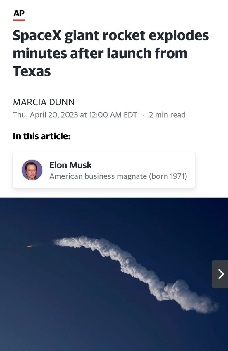 FawJackson's tweet photo. The unmanned exploding rocket was affectionately named "Twitter" by SpaceX's CEO, a nod to his other, unmanned, exploding company.

🤣🤣🤣🤣🤣 https://t.co/DIO3I94Swy