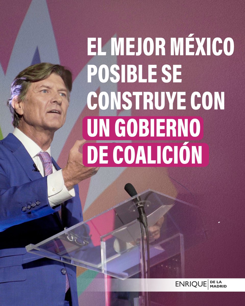 #ElMejorMéxicoPosible se construirá con un gobierno de coalición en el que exista pluralidad y contrapesos, las ideas se debatirán y nadie podrá imponer su voluntad. Nunca más un gobierno de una sola persona. Mi columna en <a href="/El_Universal_Mx/">El Universal</a>: bit.ly/3KUV0Jn