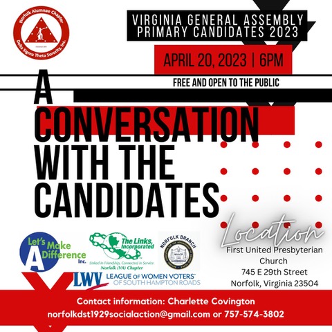 Please come out tonight to hear from not 1, not 2, but 4 local candidates! This will be an amazing opportunity to hear from the candidates for @VASenate district 21 @AndriaMcClellan! And for @VaHouse district 92 incl. @KimFor92! #vapol #nfk #norfolkdems @NorfolkDems