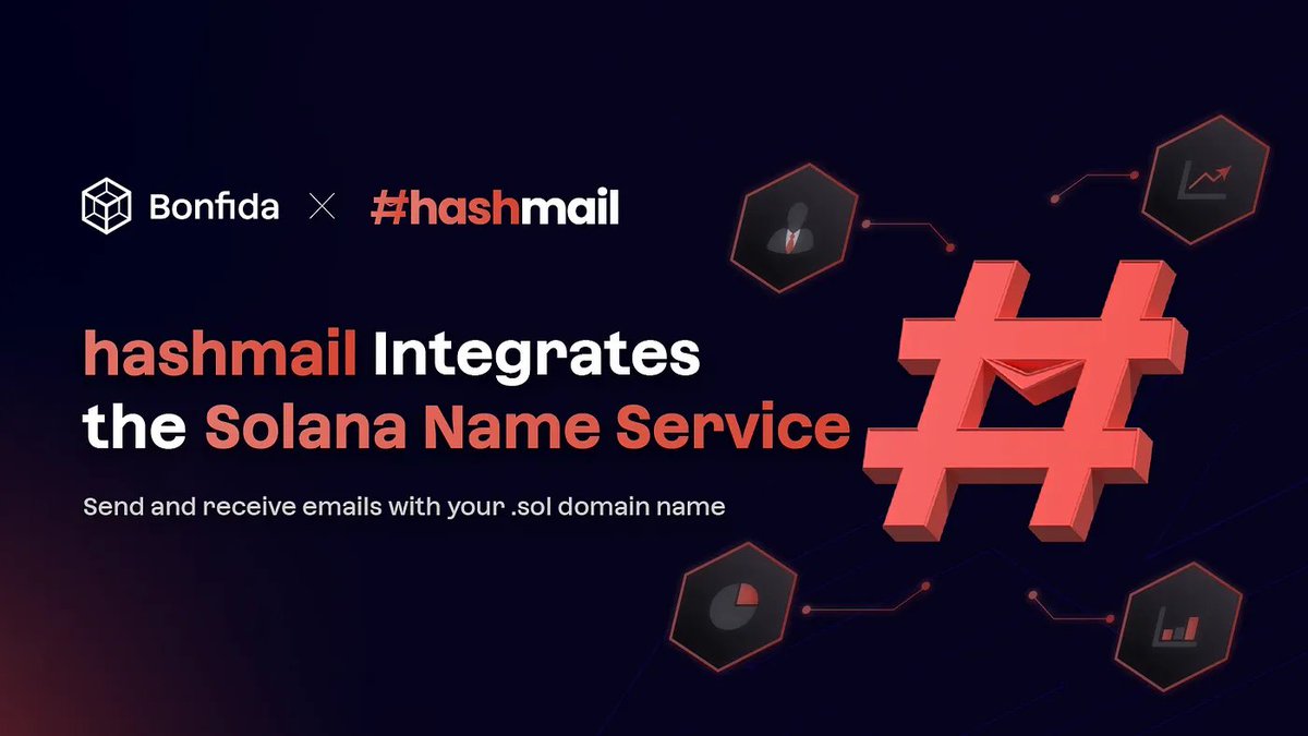 SolanaUnivers's tweet photo. 🔰@0x_hashmail has integrated @Snsdids

🔰#Hashmail helps dApps send personalized email communications to users' wallet addresses, like Twilio for #web3.

🔽INFO
https://t.co/MtVv1TxZy3 https://t.co/Q6l5dK97ZW