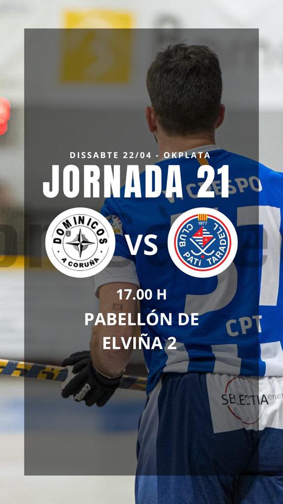 cptaradell's tweet photo. 🚨 PROPER PARTIT 🚨

🏑 @CDominicos 🆚 @cptaradell 
🏆 Jornada 21 #OkPlataNord 

📆 22/04
⏱️ 17:00
📍Pabellón Elviña II

🔵⚪️🔵⚪️ https://t.co/3pNBZ2I9O6