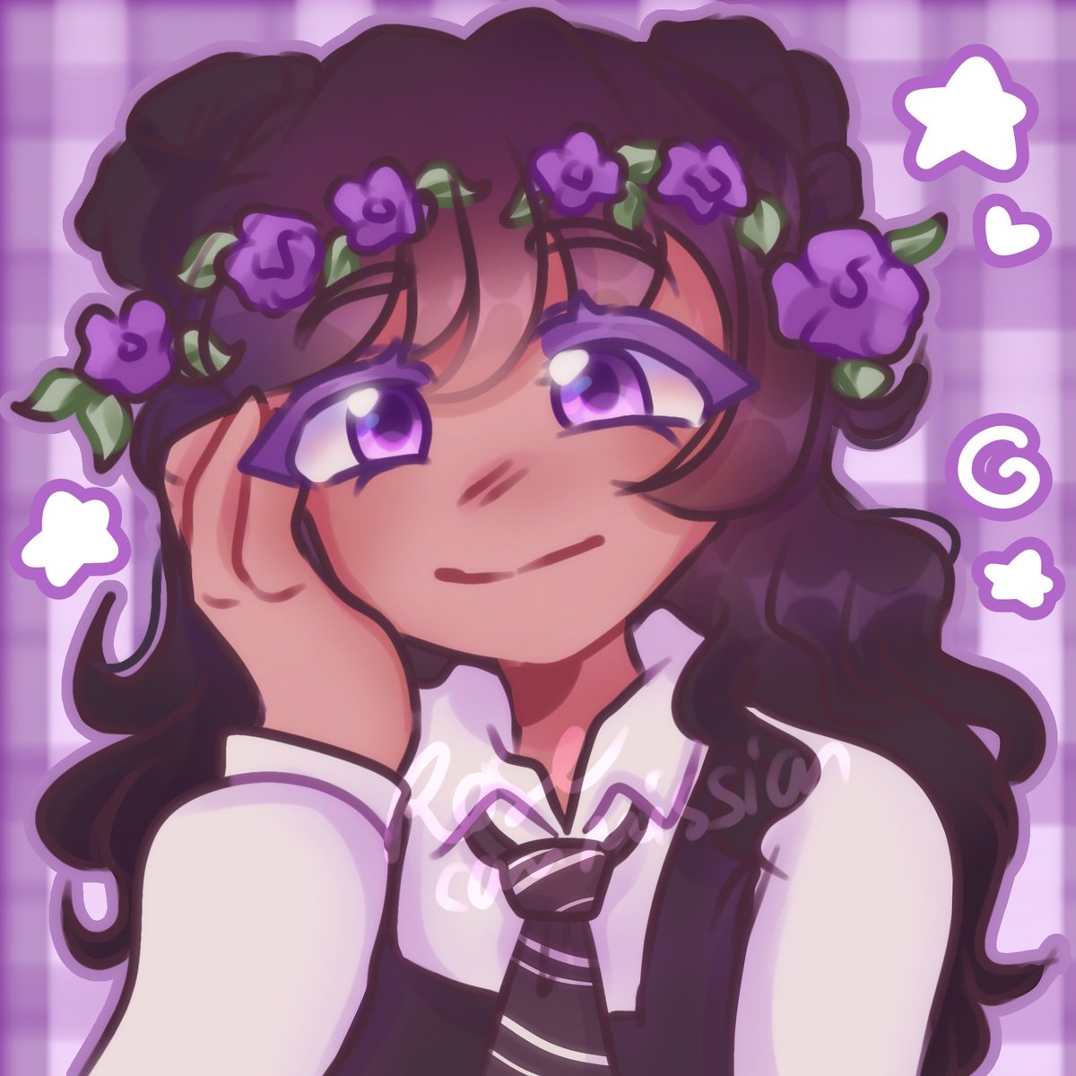 rosethunder_'s tweet photo. Profile picture and pngtuber for @imbeeya <3 

Thank you so much for commissioning me. Loving the purple colors for this commission 🫢

#pngtuber #commission #profilepicture #ibispaintx 
https://t.co/OtovGezI6K https://t.co/BZ737TIFPZ