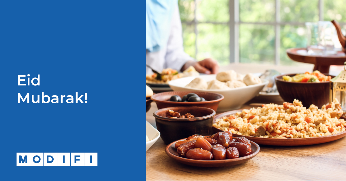 As we approach the end of the holy month of Ramadan, many of our colleagues, clients and friends are starting to prepare for #eidcelebrations. Whether you are celebrating at home with family or gathering with friends around the world, MODIFI would like to wish you #EidMubarak