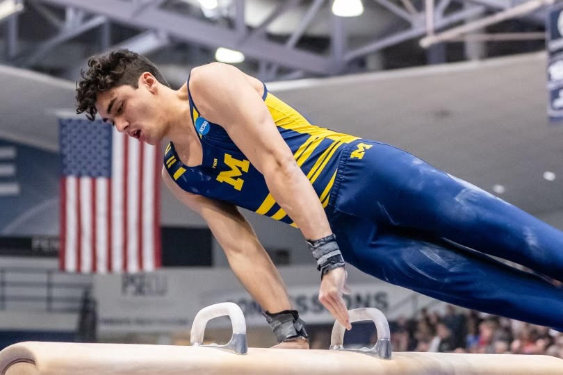 ChrisGarran's tweet photo. Last weekend, Zach Granados, Co-Salutatorian of Cape Henry Collegiate's Class of 2022, helped the University of Michigan Mens' Gymnastics Team take 2nd place in the NCAA Championships. It's awesome to see Zach doing so well! https://t.co/vWyUv1RSpq