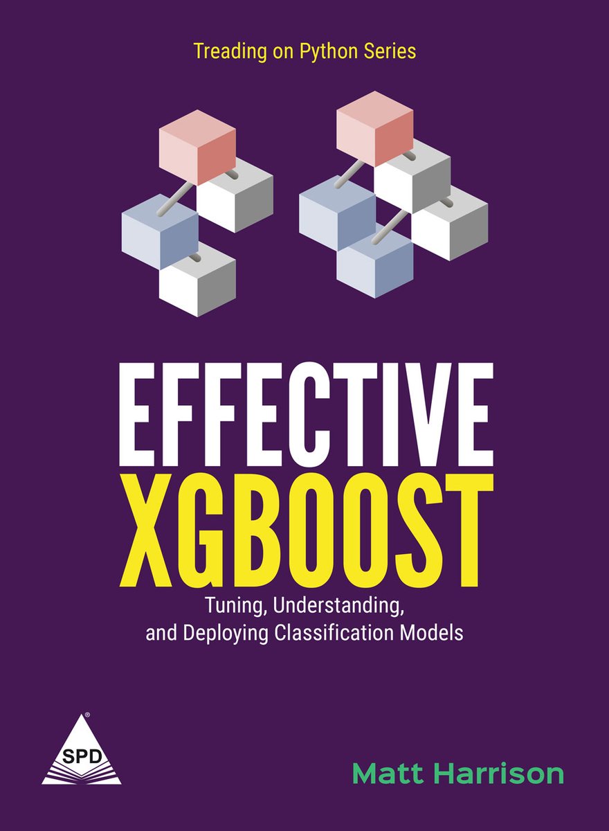 shroffpub's tweet image. Effective XGBoost Tuning, Understanding, and Deploying Classification Models
By @__mharrison__ @__metasnake__
shroffpublishers.com/books/97893554…
@pycon @TDataScience
@PyConUK @AnalyticsVidhya
@ThePSF @SciPyTip #python #xgboost #datamodel #DataScience #MachineLearning #shroffpublishers
