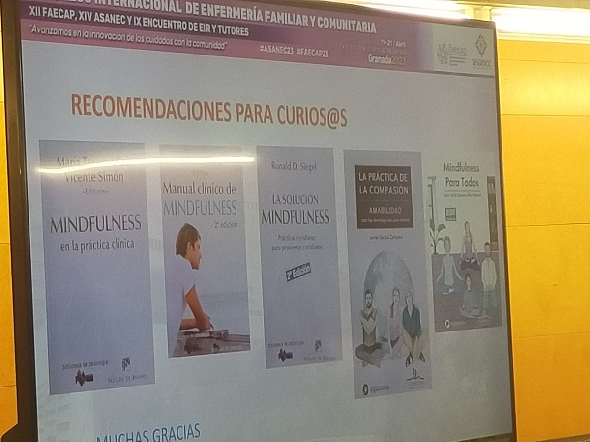 SorRaimunda0's tweet photo. Recomendaciones mindfulness @DorisGrinspun @RNAO #faecap23 #asanec23 #bspo https://t.co/yrYFcuzpdb