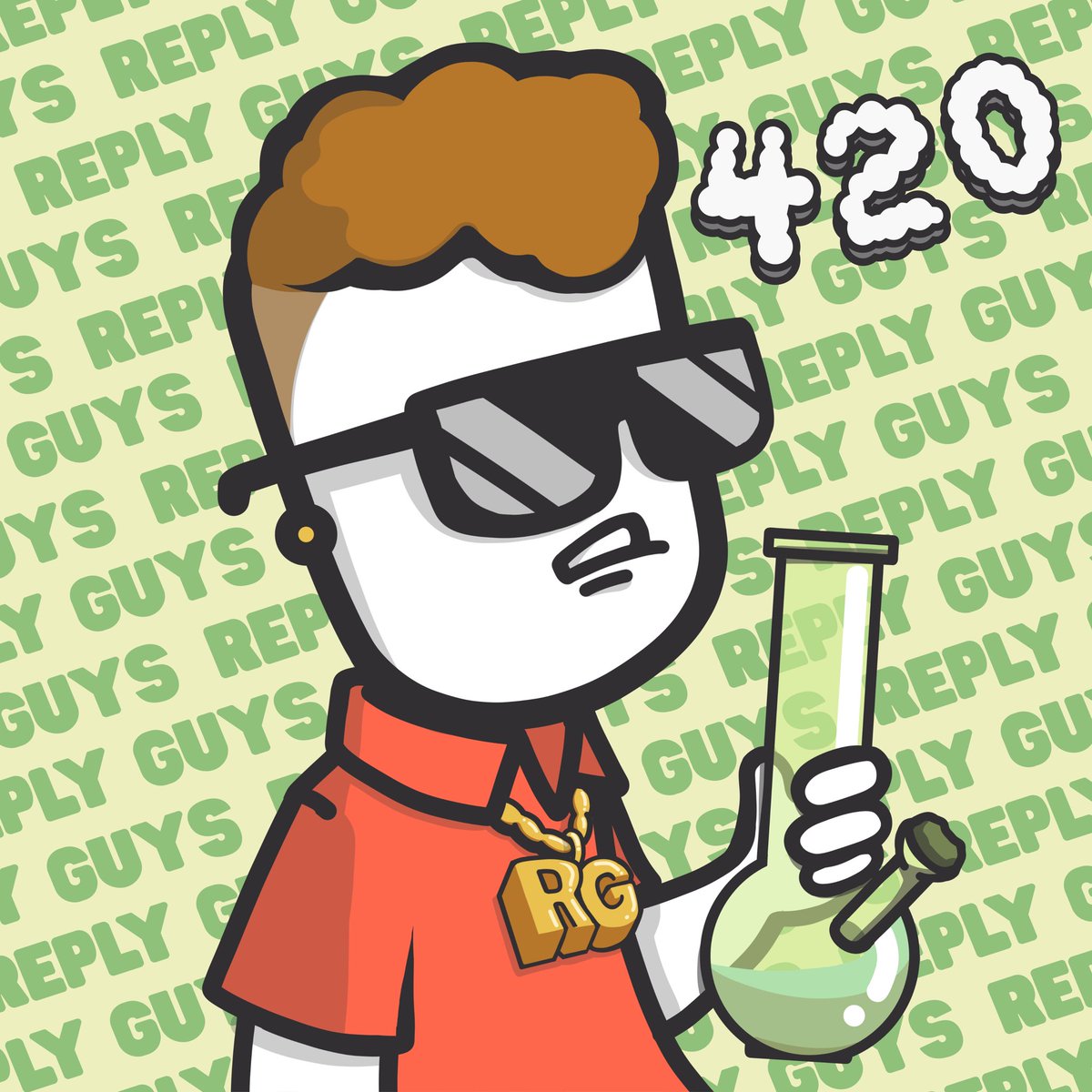 We’re live!! 🚨 

To celebrate 4:20 we are doing a special open edition. 

Claim your 4:20gm worth *redacted* (it’s a secret for now) 

replyguys.io/claim