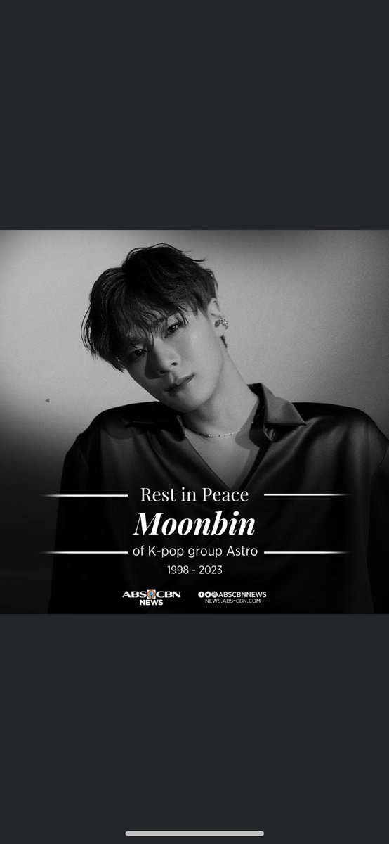 We will miss you forever Moonbin,I still cannot believe your gone 💔I didn’t know that the concert I saw you in Korea would be the last time I’ll see you. You were such a warm and nice person, prayers to your friends and family. 🙏🏻 We love you forever Moonbin,RIP🕊️💙 #RIPMoonbin
