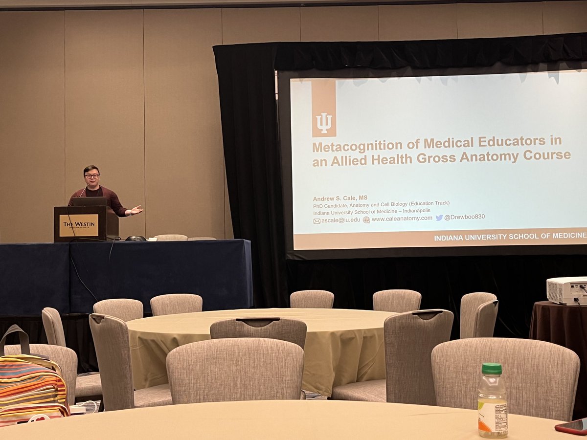 .@Drewboo830 now presenting his work in #metacognition among medical educators at #thecgea @TheCgea in Grand 3! #MedEd