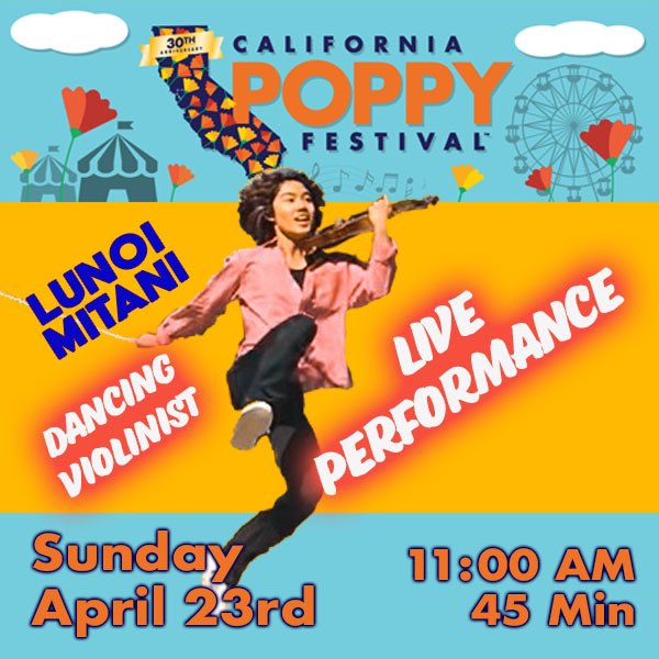 I will be performing at California Poppy Festival this coming Sunday!!! @AVFairgrounds 

🎡 AV Fair & Event Center Park - Primrose Stage

#festival #poppy #poppyfestival #california #socal #events #lancaster #poppyseason 
#violinist
#livemusic