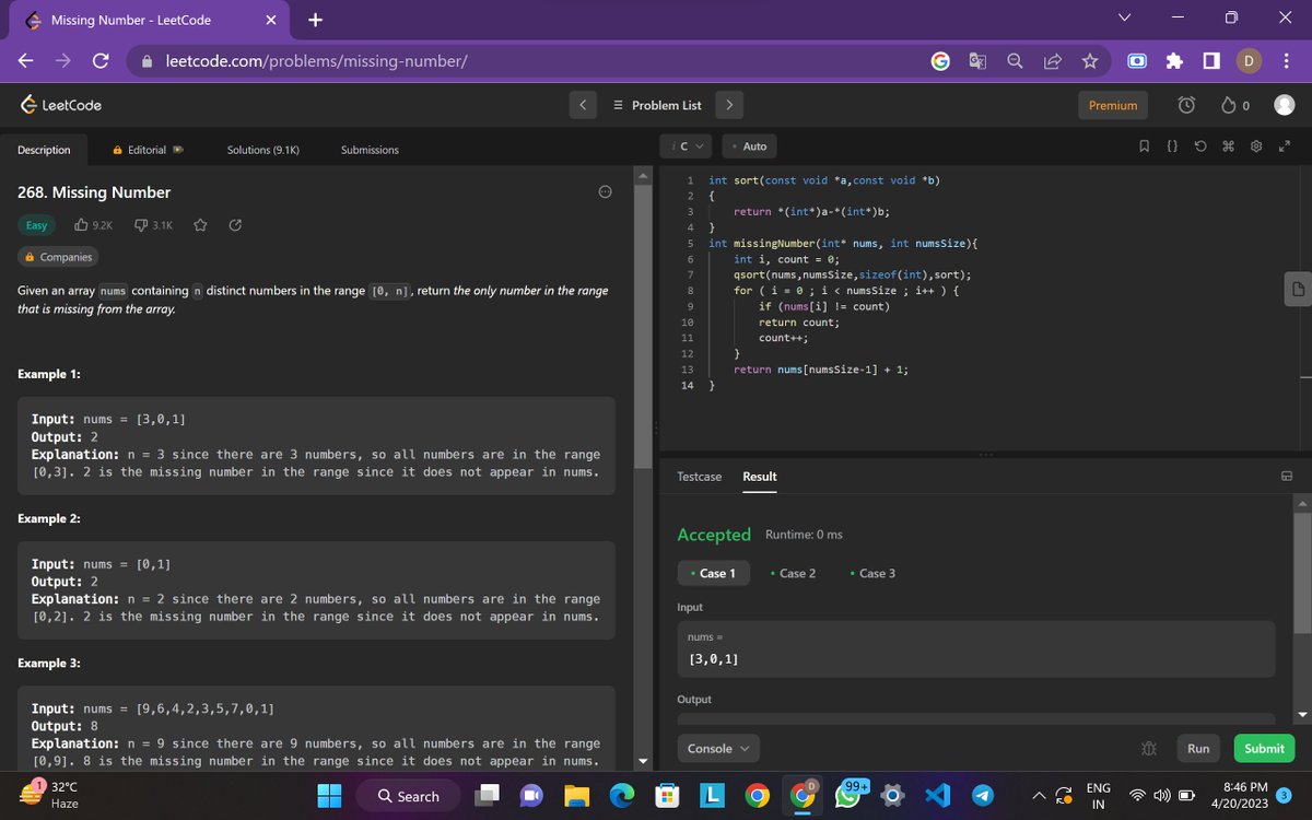 DDebashishDey's tweet photo. Hello Folks,
I have completed #Day16 of  #25DaysofCode Program with @scaler_official 

Problem- Missing Number
My code link: https://t.co/JUst8r0WON

Scaler discord link : https://t.co/WGyVR6HFGx
Partner: @iam_santanu03 

#scalerdiscord #codewithscaler #scaleracademy #scaler30doc https://t.co/nh3lZnV6DN