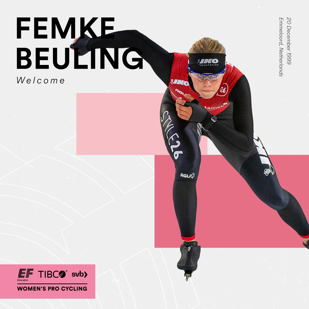 We are pleased to announce that Femke Beuling has signed with the team! The Dutch former speed skater will be breaking into the Women’s WorldTour peloton when she rides la Vuelta Femenina next month. We’re so excited to welcome you, Femke! 
efeducationtibcosvb.com/racing/femke-b…