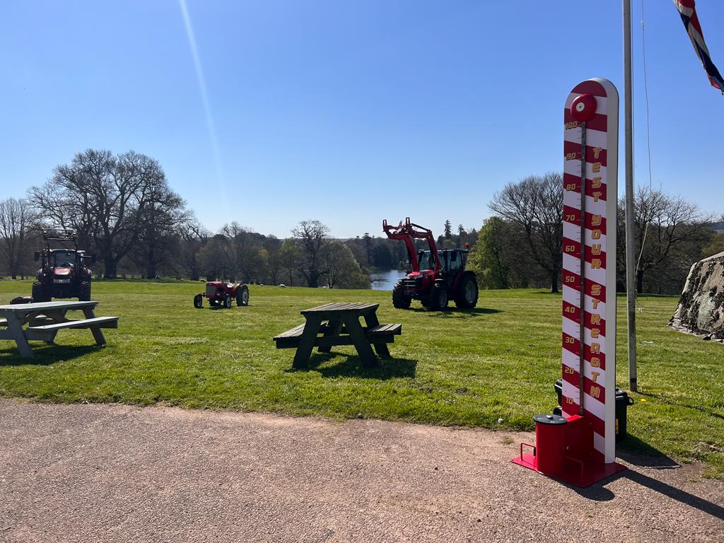 JMEnts1's tweet image. Our staff also headed to Bicton College today ahead of an outdoor event! 

Here we provided our High Striker, Punch Machine and Coconut Shy Stall. 

#events #eventhire #punchmachine #highstriker #coconutshystall