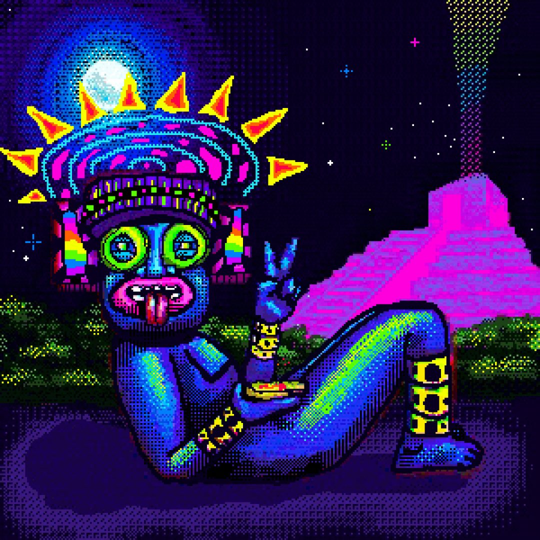 exafm_1041's tweet image. #ComunidadGIG
Fusión de los tiempos a través de imaginarios prehispánicos y elementos tecnológicos. 
De pinturas abstractas, paisajismo a vestigios y personajes mexicanos.
Encuéntralo @ser_ocote y en gig.io:
gig.io/es-mx/users/0x…

#gifart #robots #NFTArt