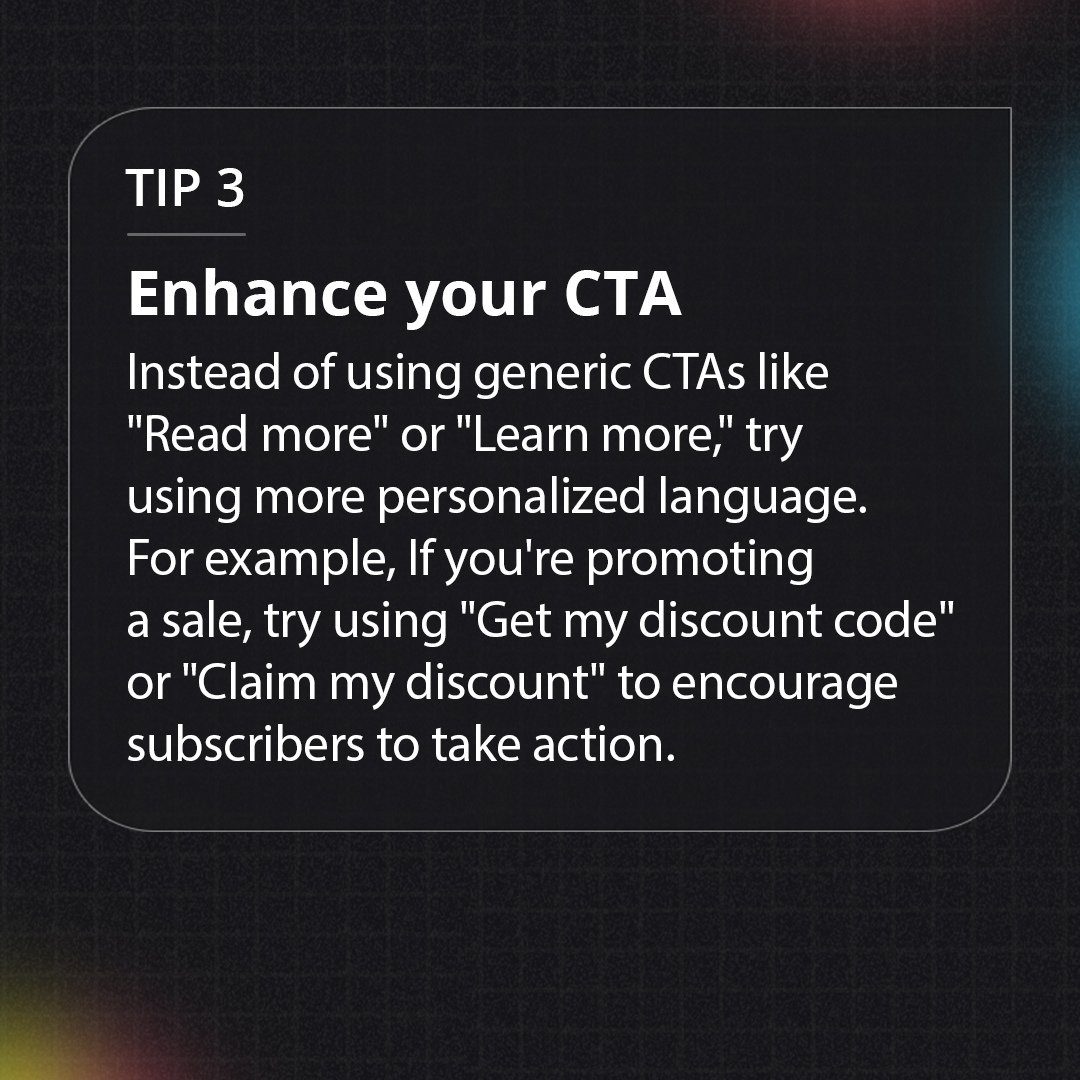 Did you know that using personalized subject lines can increase your email open rates by up to 26%? 💡

Our Content Manager &amp; #EmailMarketing Specialist, Lital Castel shares her top 3 tips for boosting your email #marketing ROI.

 Learn more on our blog >> bit.ly/41ejHYm