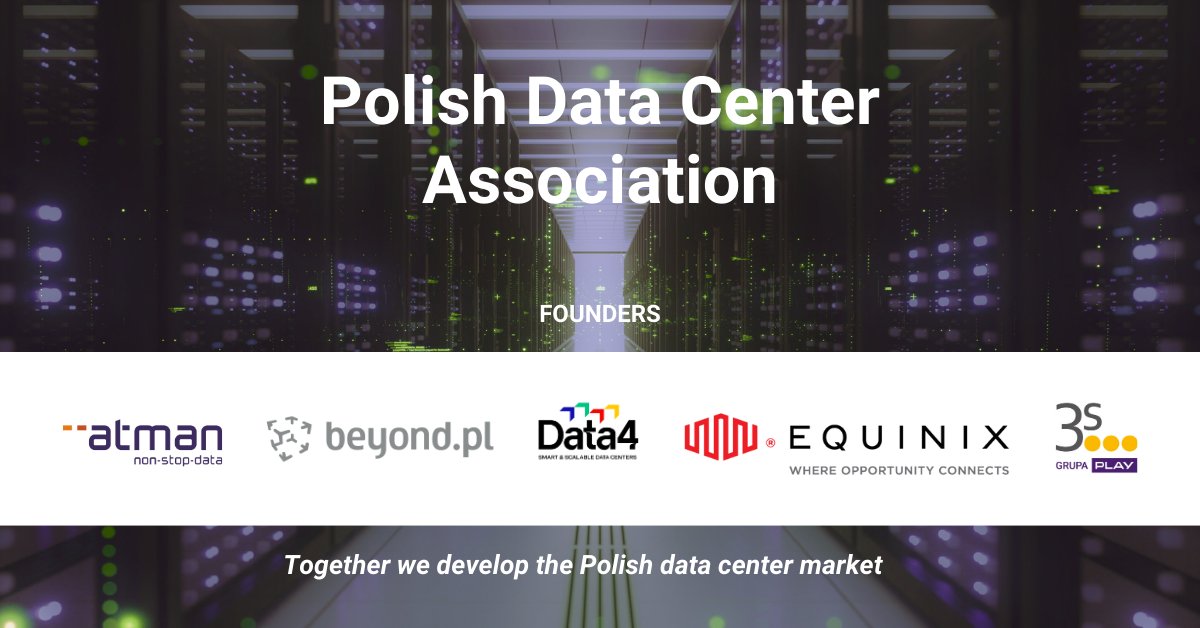 Atman_pl's tweet photo. On April 20, 2023, Atman, @beyondpl, @data4_group, @Equinix Poland and #3S, leading Polish #datacenter operators and service providers, established the Polish Data Center Association for the development of the Polish DC market: https://t.co/DYUJTT4fL1
#PDCA #DataCenterAssociation https://t.co/095ytnRvi9