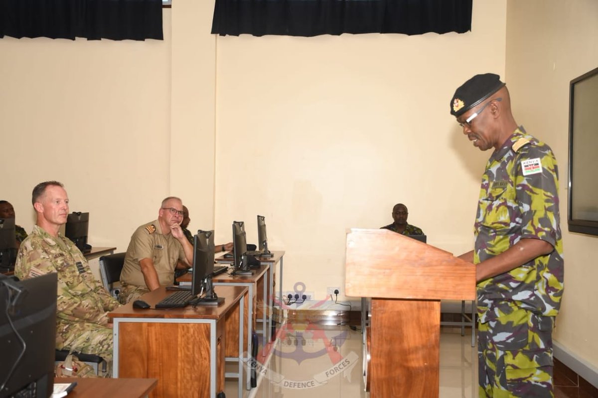 kdfinfo's tweet photo. The Kenya Naval Training College (KNTC) has today Thursday 20 April 2023 received a fully equipped computer laboratory with 24 computers, 32 computer seats and computer desks from the Danish Government.  
https://t.co/2itHMWpHRE https://t.co/bDbCEUkHKD