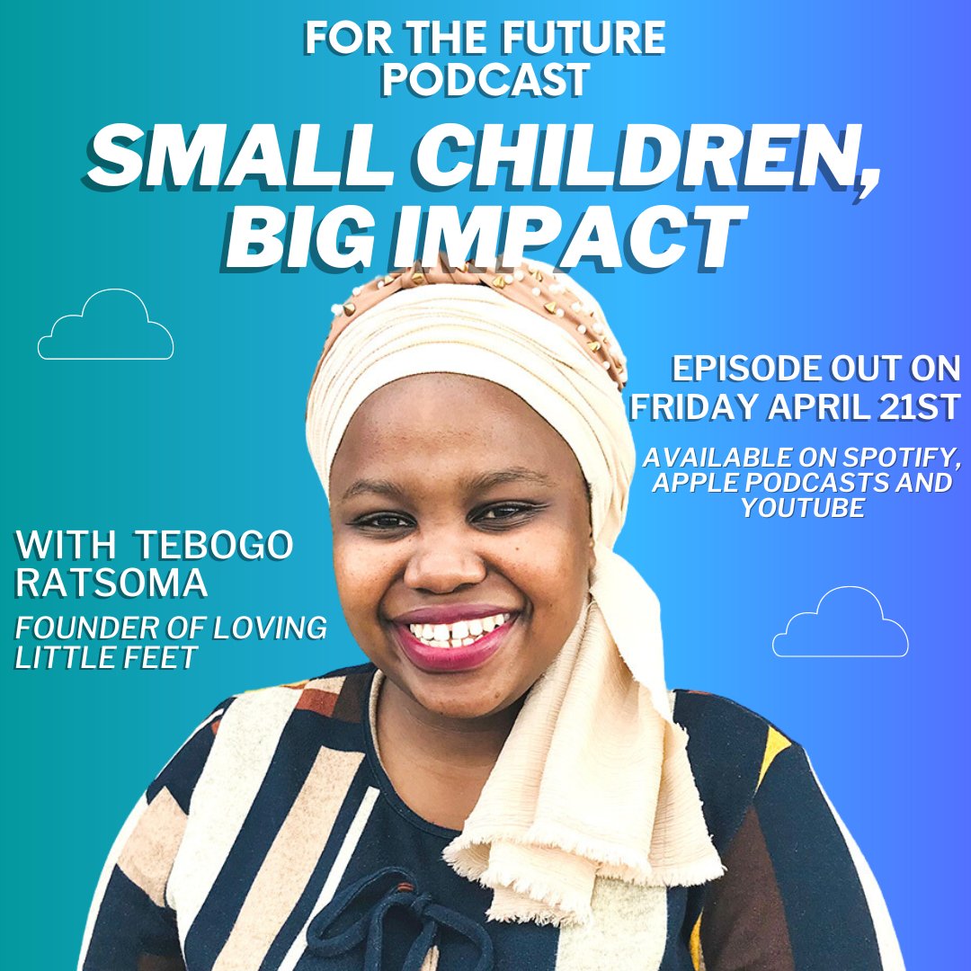forthefutureza's tweet photo. We had a lovely conversation with Tebogo about her journey, challenges and what she's learned. Tune in this Friday to hear it! (Link in bio) https://t.co/eupUwfCpTb