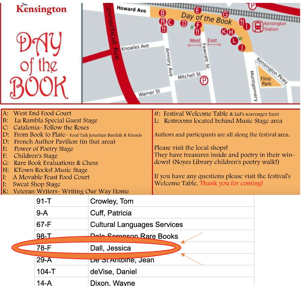 JessicaDall's tweet photo. Kensington Day of the Book Festival exhibitor spots have been assigned! Find me near the Fawcett Street Intersection with other amazing exhibitors in section F like Kensington's own @BergstromBooks and author @cutfstone 

#bookfestival #authorlife #festivalseason #books https://t.co/UH72z8vJw4