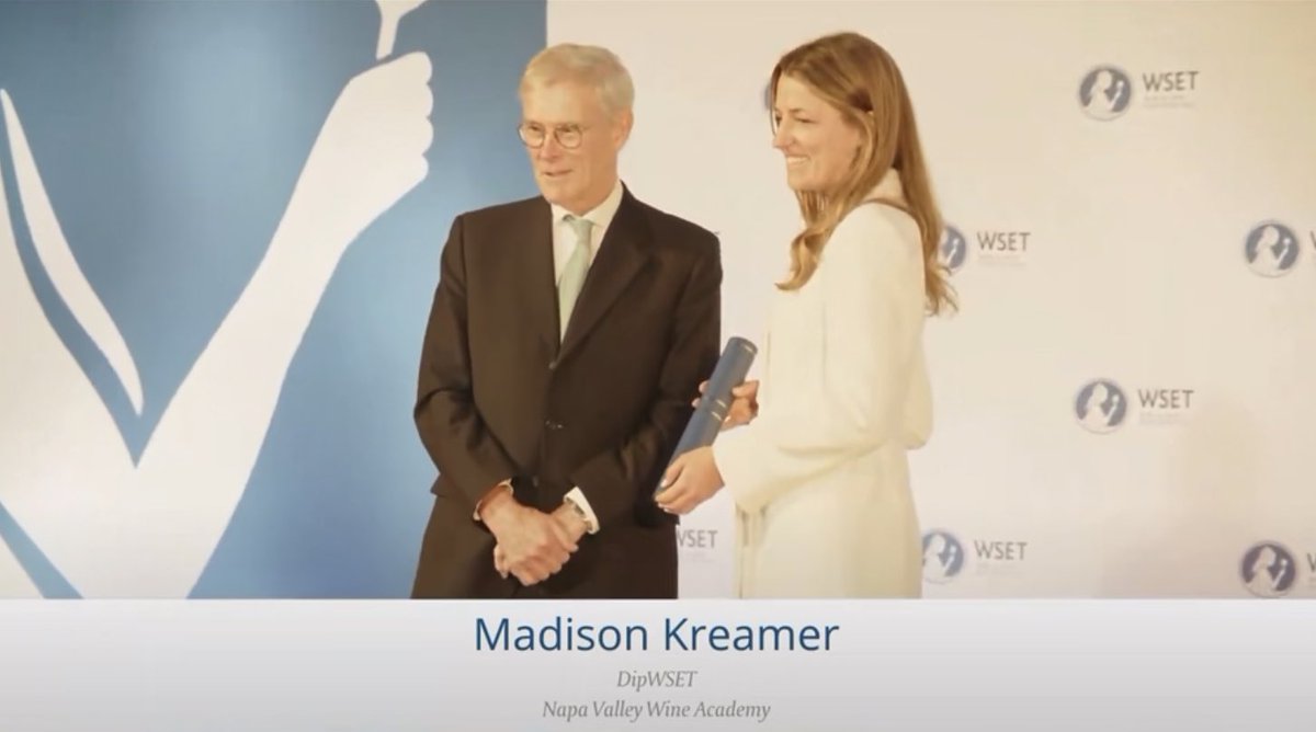 Hugely proud of Maddie <a href="/madskreamer23/">Maddie Kreamer</a> with #Trinchero as she has joined an exclusive club of worldwide wine experts at a ceremony in London after earning <a href="/WSETglobal/">WSETglobal</a> Diploma in Wines!