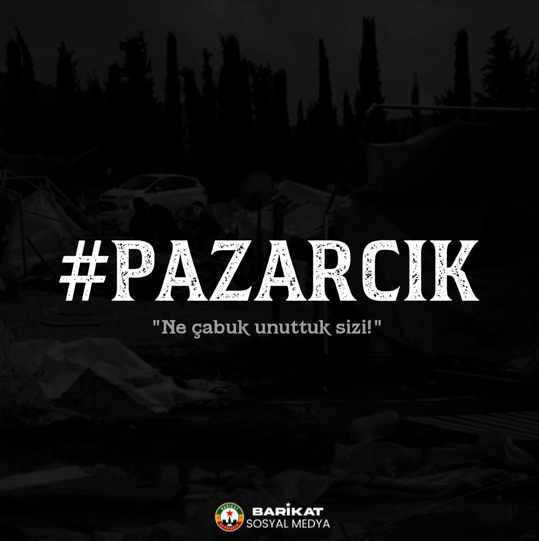 Barricadeinter's tweet photo. Deprem felaketinin en derinden hissedildiği merkezlerden biri olan Pazarcık'ı bugün de fırtına vurdu!

Çadıra mahkum edilen bu insanların yaşadıklarını görünce hiçbirimiz rahat olmayacağız, olmamalıyız.

#Pazarcık https://t.co/8payGp2tcj