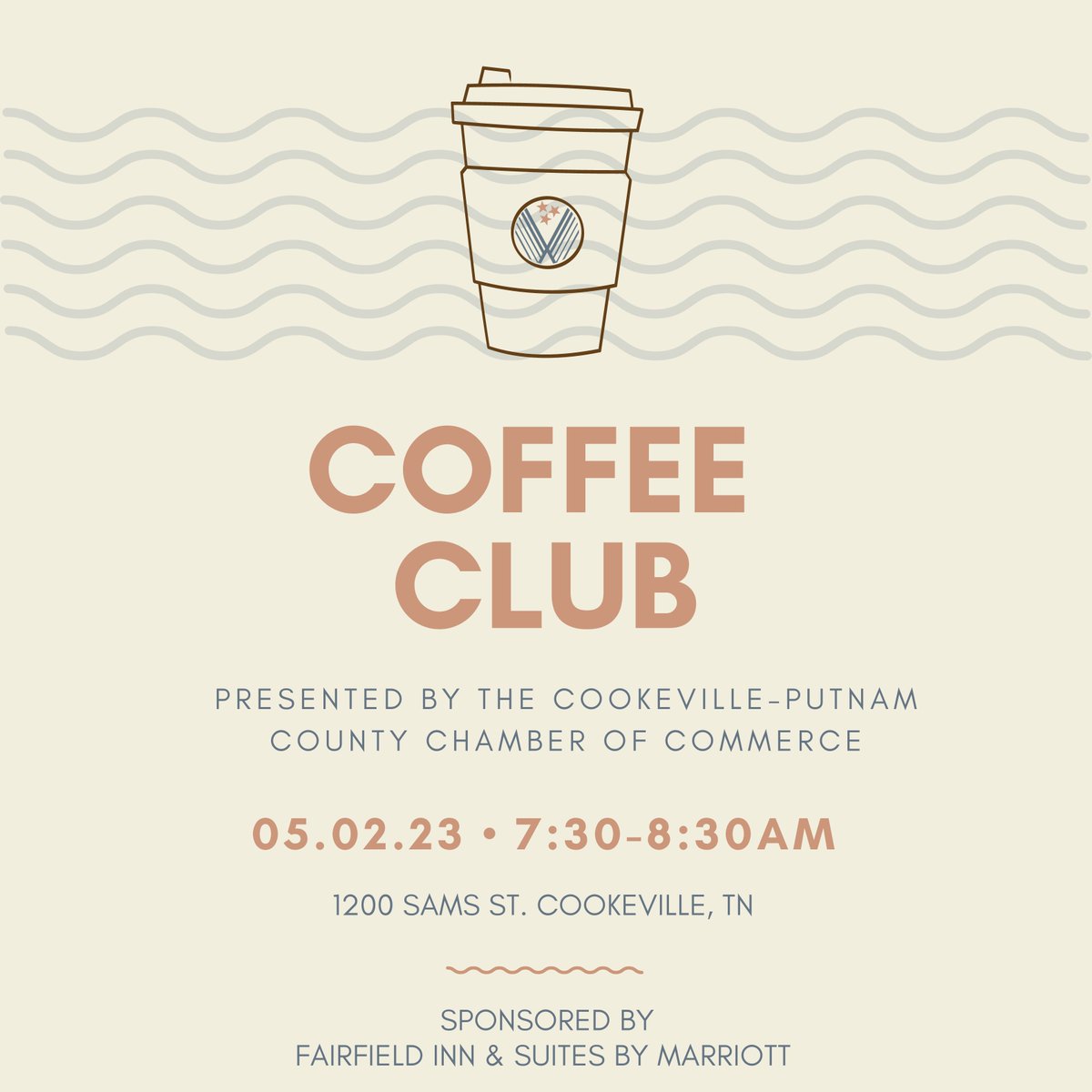 Join us for another Coffee Club on May 2nd! This is a FREE event for Chamber Members! Follow to link to learn more or register. 🔗business.cookevillechamber.com/events/details…