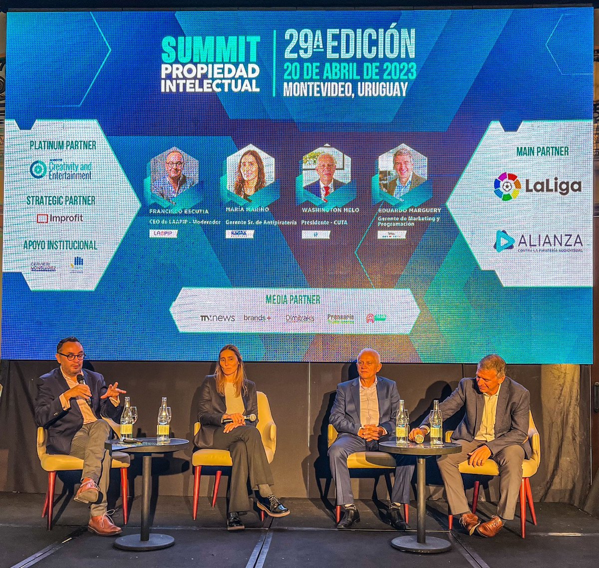 Participación de Cuta en Summit Propiedad Intelectual desde Sofitel el Pte. Washington Melo en el Panel Audiovisual #contralapirateria #summit <a href="/Washing57092820/">Washington Melo</a> <a href="/LaLiga/">LALIGA</a>