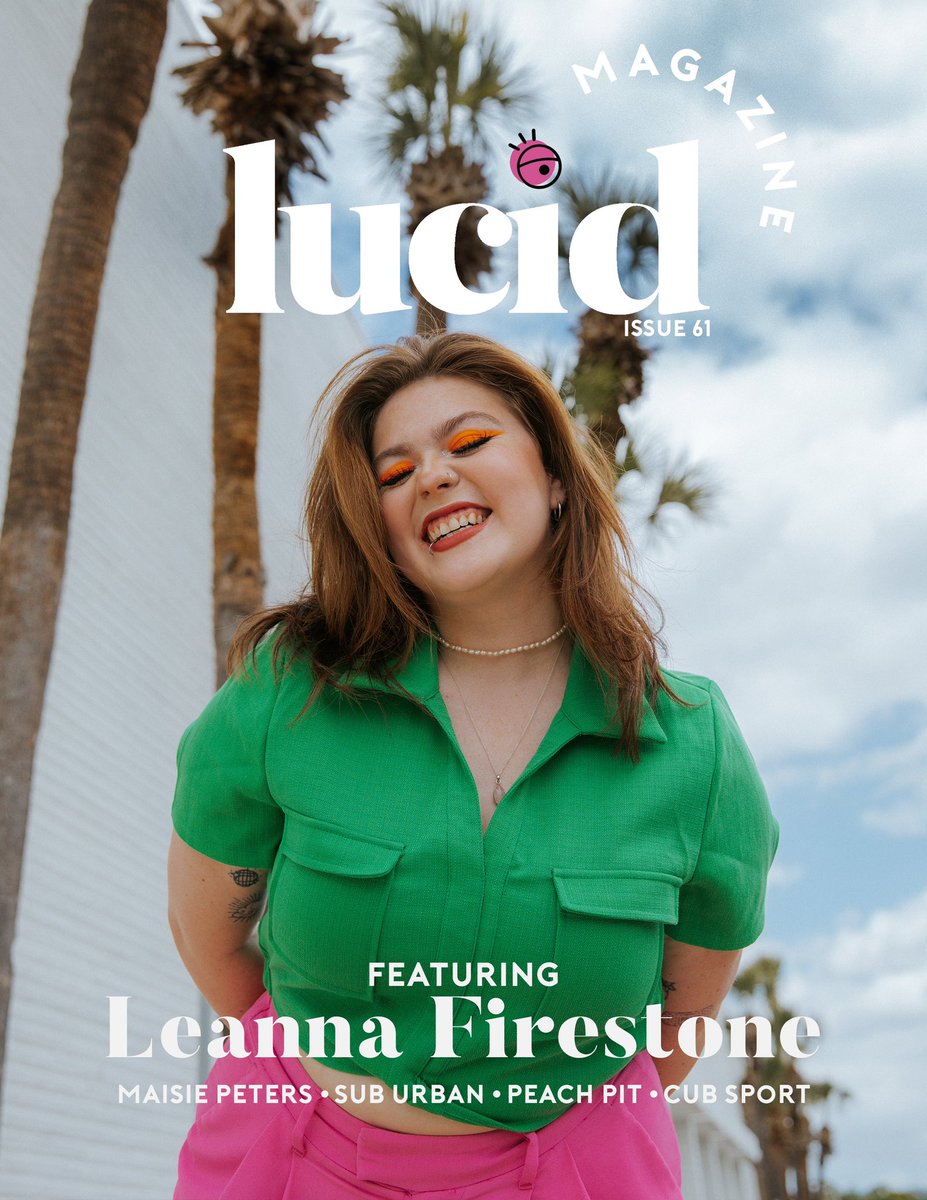 GIVEAWAY! Follow us + RT for a chance to win a free physical copy of our April issue ft <a href="/leannafirestone/">leanna 🪩</a>!
Ends 05/15

Read it: lucidthemag.com/issues
Purchase a copy: lucidthemag.com/product/issue-…

🤍photo by <a href="/jadelynnpike/">Jade Lynn Pike</a> 
🤍interview &amp; story by <a href="/nootzies/">natasha! 🤠</a>