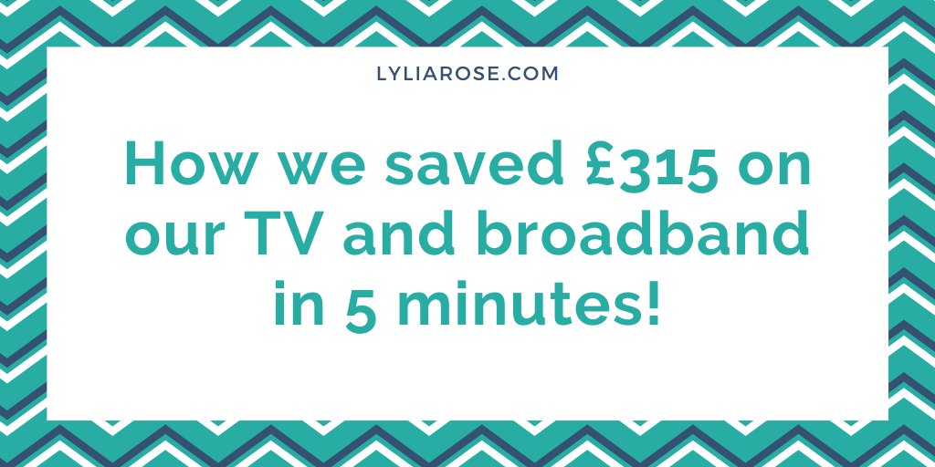 LyliaRose's tweet image. How we saved £315 on our TV and broadband in 5 minutes: dld.bz/gFmjD

#moneyblog #savemoney #ukbloggers