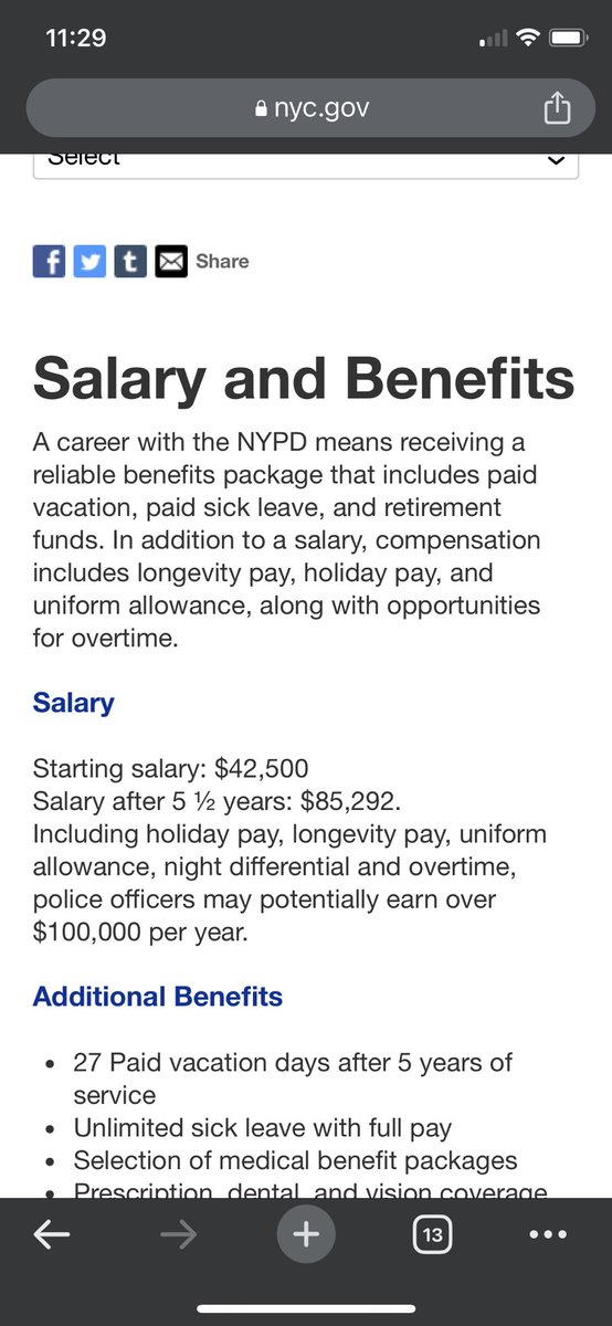 P_Jones10's tweet photo. @AOC Uhh am I missing something here? How is this top 10%? All public servants are criminally underpaid. Teachers, firefighters, EMTs, and yeah.. cops. https://t.co/hY6WKsEaUh