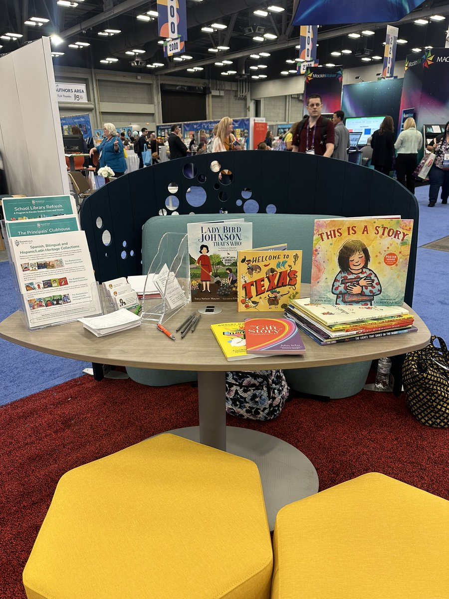 Learn about @bookelicious while you relax and recharge at the HEB Read 3 zone. #txla23