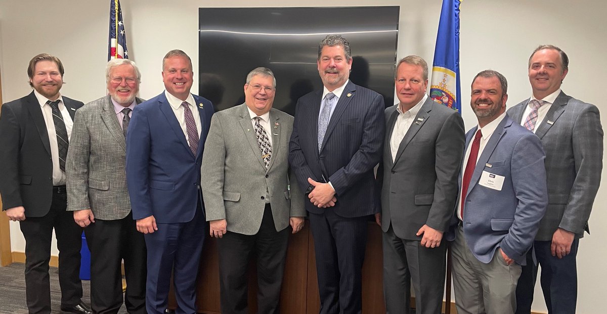 Owatonna business community spent their time at the capitol recently talking about several proposals of concern for businesses. Participants included: Michael Jordal, Randy Doyal, John Havelka, Rep. John Petersburg, Sen. John Jasinski, Todd Trout, Chris Laughlin, and Brad Meier.