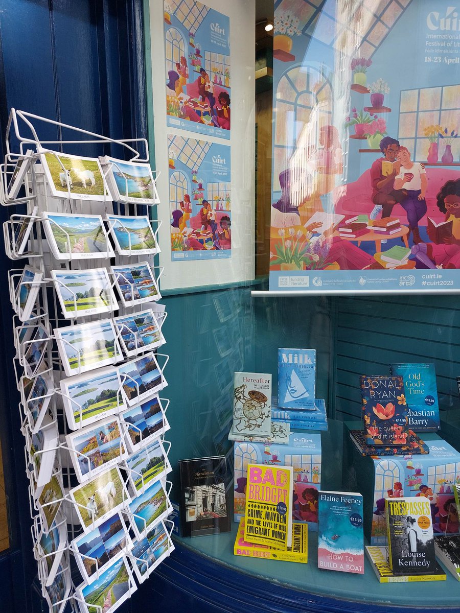 Thanks for the lovely welcome @CuirtFestival ! 

And delighted to have made it into the gorgeous @DubrayBooks #Galway window display! #BadBridget beside @elainefeeney16, Louise Kennedy, Alice Kinsella, Vona Groarke, Donal Ryan, and Sebastian Barry😍