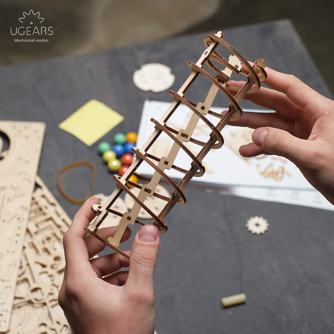 UGEARS_models's tweet photo. "Great fun to build, and my kids love it. I can't wait to build another so they can work together." We love getting comments like this one from a builder of the Marble Run Stepped Hoist because our goal is to bring families together! 
https://t.co/lvlQWRaFZO

#ugears #marbletrack https://t.co/ktX2DFhi8O