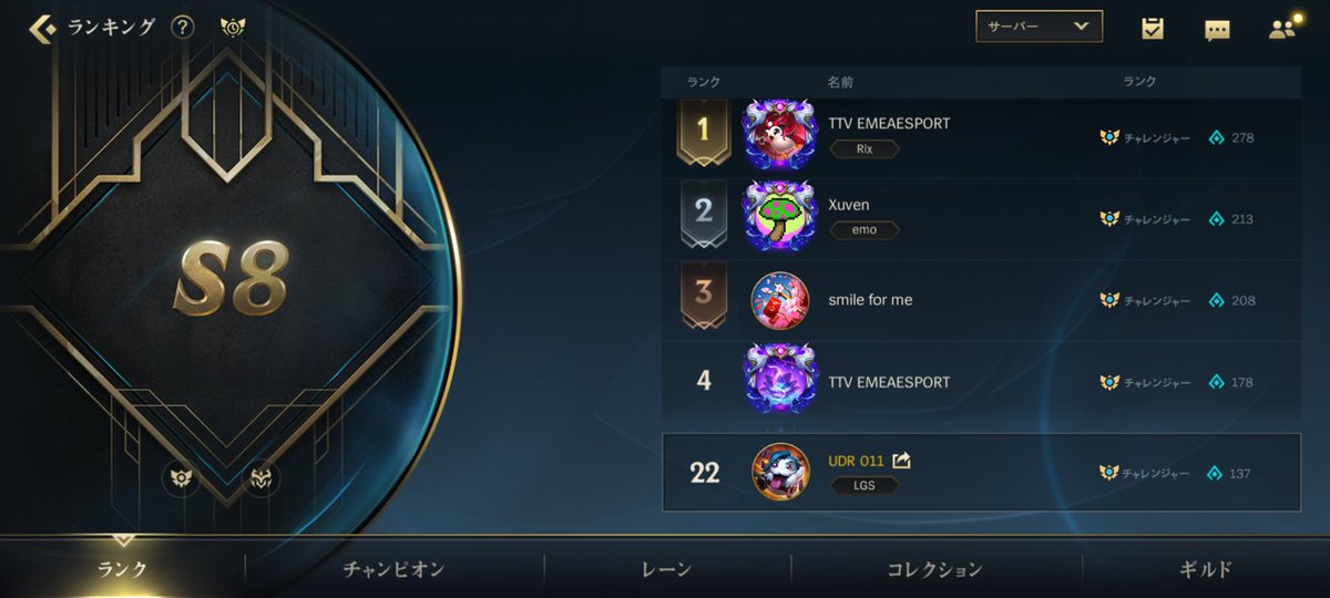 LFT para el siguiente Split de LS y Europa.